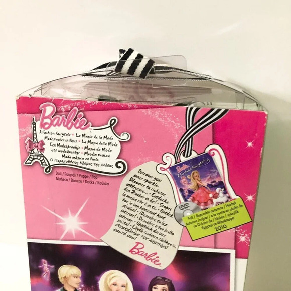 2009 Barbie A Fashion Fairytale Ken Doll in Grey suit Blemished Nose Damaged Box - Picture 15 of 16